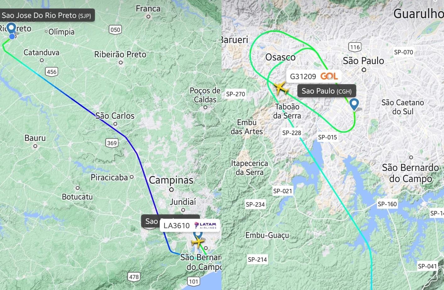 Piloto da Gol aborta decolagem após arremetida de avião da Latam