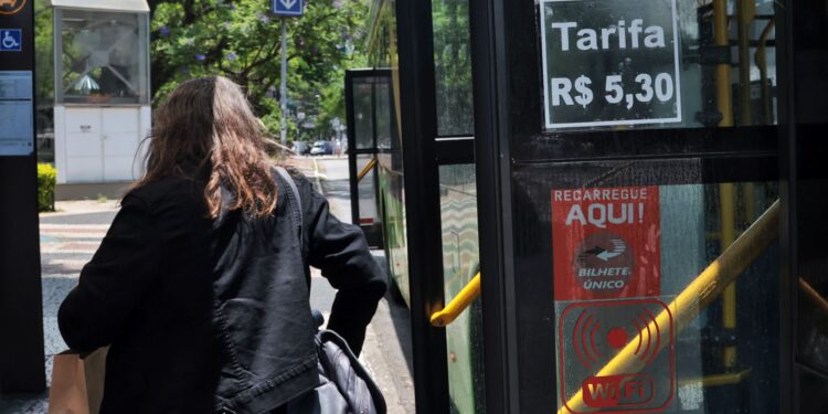 tarifa de ônibus